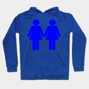 Paper Doll Blue Friends Hoodie